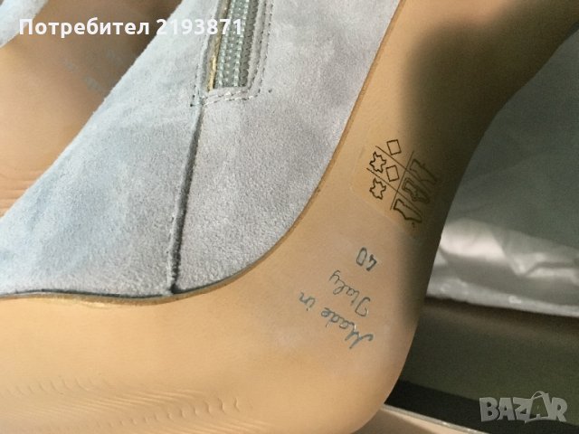 Италиански боти естествена кожа велур номер 40 Mai Piu Senza, снимка 9 - Дамски боти - 24312565