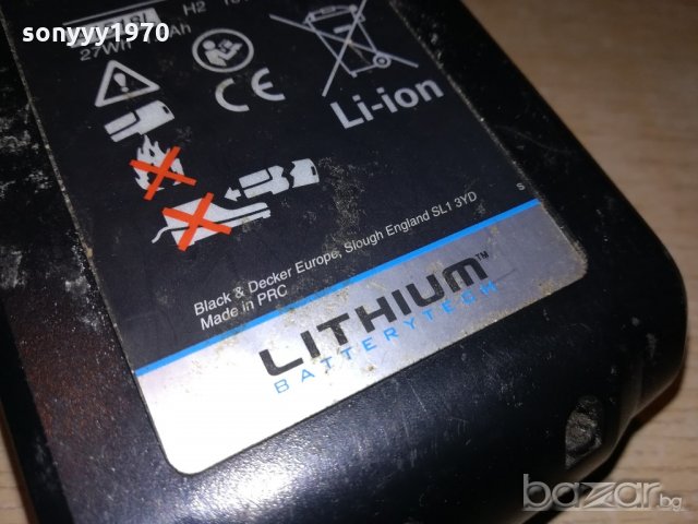 black&decker battery pack-lithium-внос швеицария, снимка 9 - Други инструменти - 21462094