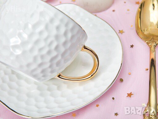 Чаши за кафе, чай и капучино от костен порцелан, снимка 2 - Сервизи - 25704527