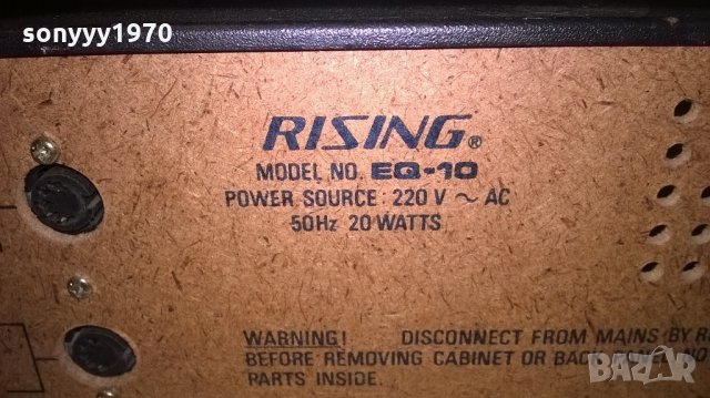 ПОРЪЧАН-rising eq-10 equalizer-made in japan-внос швеицария, снимка 18 - Ресийвъри, усилватели, смесителни пултове - 22189284