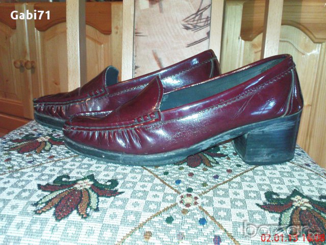 Обувки дамски от естествена кожа тип мокасини № 38, 15 лв., снимка 2 - Дамски ежедневни обувки - 12747030
