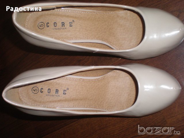 Обувки в цвят -пудра! Чисто нови, снимка 4 - Дамски обувки на ток - 15857671