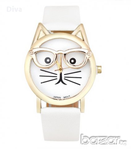* ПРОМО 50% намаление * Дамски Часовник "Cute Cat", снимка 2 - Дамски - 16674817