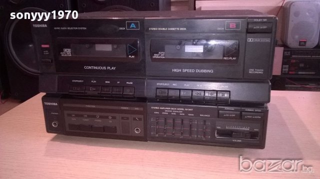 Toshiba amplifier+deck-внос швеицария, снимка 3 - Ресийвъри, усилватели, смесителни пултове - 13925289
