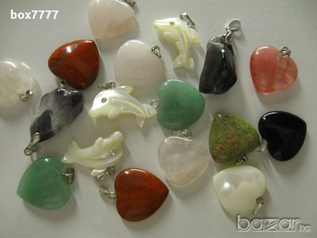 Полускъпоценни камъни на верижка, снимка 2 - Колиета, медальони, синджири - 12532312