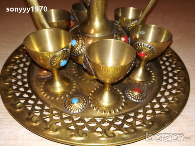 ПОРЪЧАН-ретро колекция-чаиник+чаши+поднос-внос швеицария, снимка 2 - Колекции - 20288748