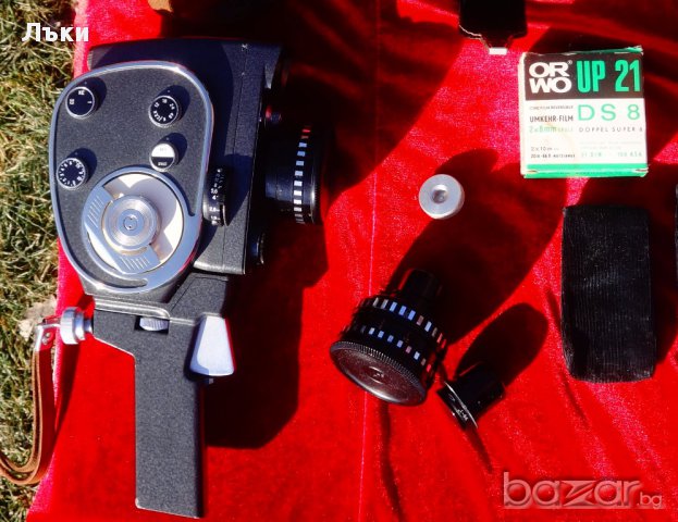 Кино камера,кожена чанта,обективи,кино лента., снимка 10 - Камери - 16836987