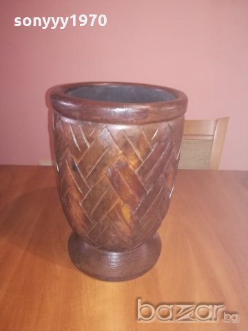 ретро колекция-голяма индонезииска ваза/купа-внос швеицария, снимка 7 - Антикварни и старинни предмети - 20938156