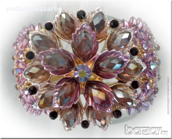 КРИСТАЛНА ВОДНА ЛИЛИЯ - ГРИВНА, снимка 2 - Гривни - 10278876