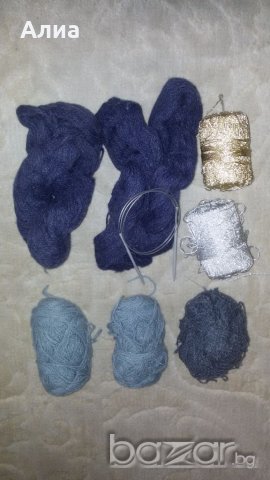 Прежда тип мохер VIDA -/900гр /тюркоазино синьо+преждите на втора сним, снимка 2 - Други - 19640832