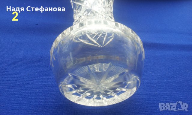 Кристални вазички 3 различни, снимка 7 - Вази - 25646032