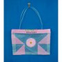 Лятна чанта PVC с декоративно цвете, снимка 1