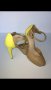 Кожени обувки на платформа в бежово и жълто номер 39, снимка 9