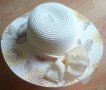 нова елегантна Дамска плажна шапка, капела с периферия от хартия, снимка 1 - Шапки - 21517335