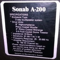 sonab a-200-8ohms/2х150watts made in sweden-внос англия, снимка 11 - Ресийвъри, усилватели, смесителни пултове - 12660322