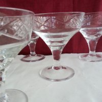кристални чаши за вино  шампанско мелби кремове, снимка 9 - Сервизи - 20115696