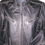 Унисекс яке / естествена кожа ”Heine” leathers / голям размер, снимка 2 - Якета - 15709862