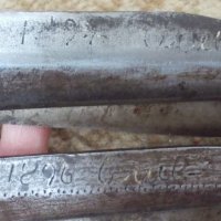  Чифт абаджийски ножици 1894г. и 1896г. , снимка 5 - Други ценни предмети - 26143233