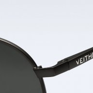 Мъжки Слънчеви Очила VEITHDIA AVIATOR - Black, снимка 4 - Слънчеви и диоптрични очила - 9594768