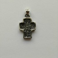 Сребърен оксидиран  кръст - сребро проба 925 , снимка 1 - Колиета, медальони, синджири - 20382089