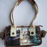 Ръчна чанта Cavalli Freedom рисувана , снимка 1 - Чанти - 25382463