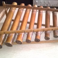 Ретро музикален инструмент-бамбуков-45х38х18см-внос швеицария, снимка 14 - Антикварни и старинни предмети - 17082626
