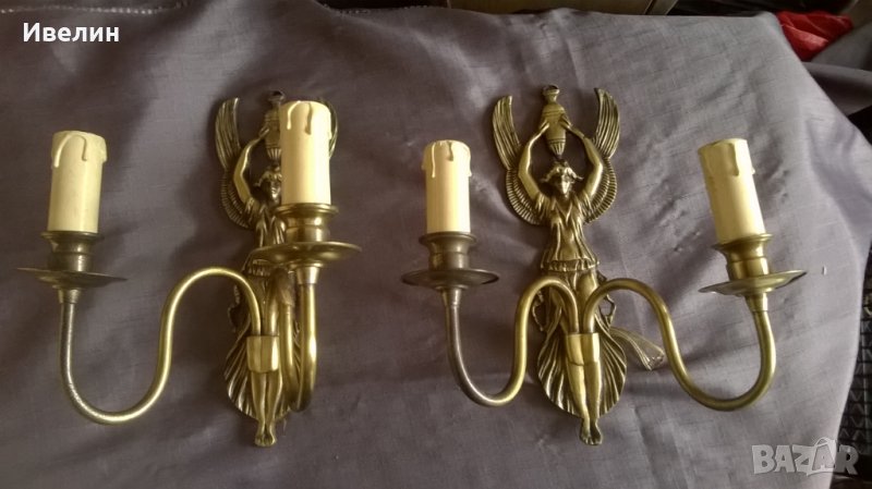 два барокови аплика за стена, снимка 1