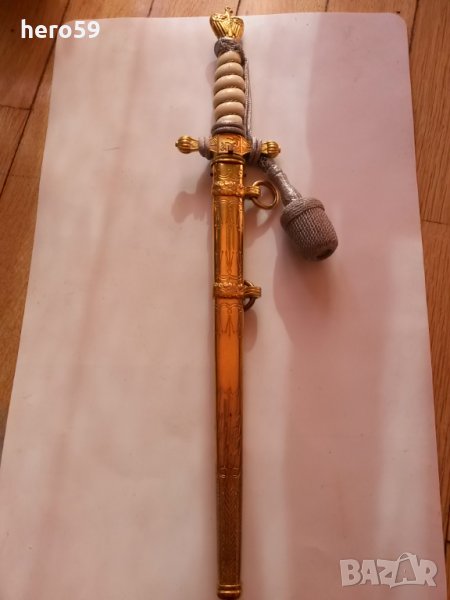 Немски морски кортик 2 св. война-отлично състояние/кинжал сабя нож/, снимка 1