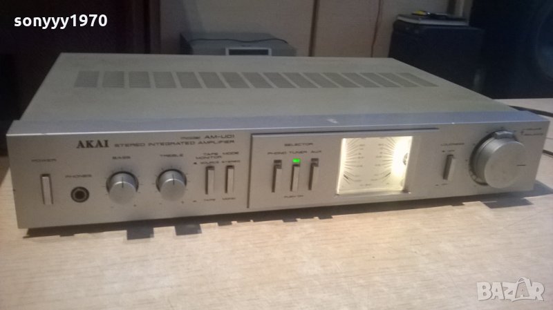 &akai am-u01 stereo amplifier-made in japan-внос швеицария, снимка 1