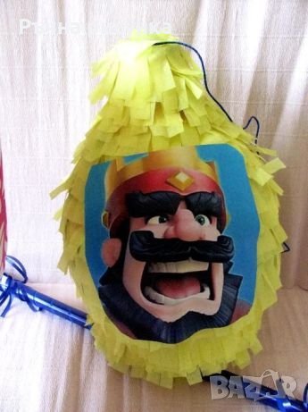 Голяма пинята + подарък маска и конфети ,готови за изпращане, снимка 1