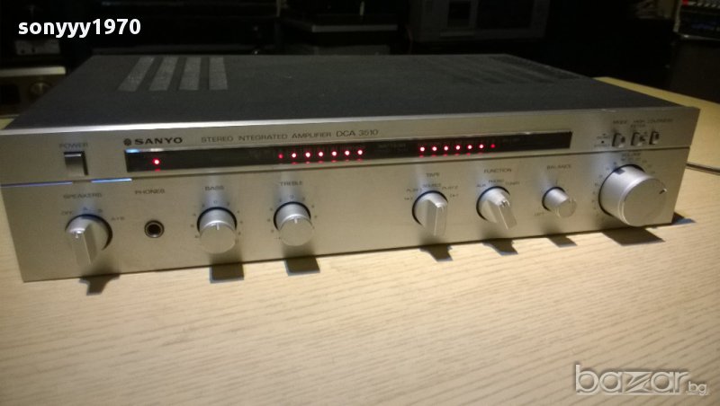 sanyo dca-3510-stereo amplifier-made in spain-внос швеицария, снимка 1