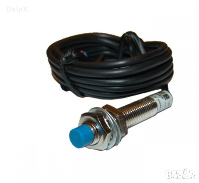 Индуктивен датчик за метал M8x40mm тип PNP, 6-36VDC с обхват до 2mm, снимка 1