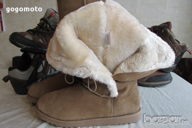 UGG аналог, топли, зимни ботуши, N- 42, 100% естественa кожа,GOGOMOTO.BAZAR.BG®, снимка 15 - Дамски ботуши - 17430414