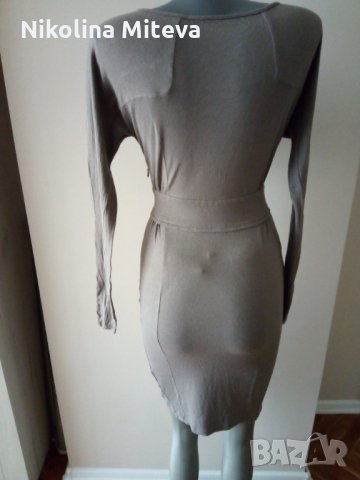 Сива рокля, снимка 2 - Рокли - 25157391