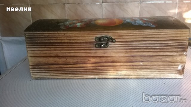 стара дървена кутия, снимка 4 - Антикварни и старинни предмети - 12360745
