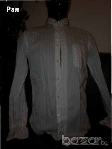 Мъжка риза със столче яка thomas burberry, снимка 3 - Ризи - 17053388