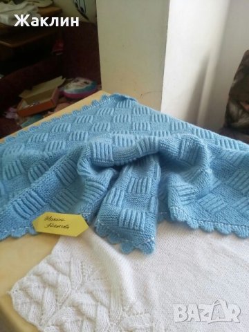 Бебешка пелена "Синьо вълшебство" - за новородени бебета, снимка 4 - Други - 23177029