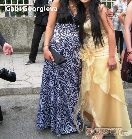 Продавам бална рокля + подарък обувки и чанта, снимка 4 - Рокли - 17469762