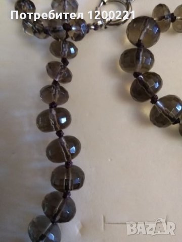 Стилно бижу в сиво, снимка 3 - Колиета, медальони, синджири - 25908572