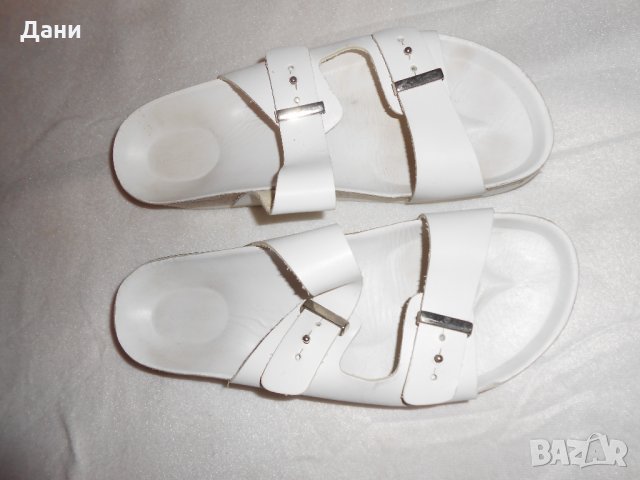 Дамски чехли  бели  с катарами Oysho, снимка 11 - Сандали - 22988401
