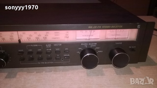 philips 606 receiver-made in belgium-внос швеицария, снимка 7 - Ресийвъри, усилватели, смесителни пултове - 25718895