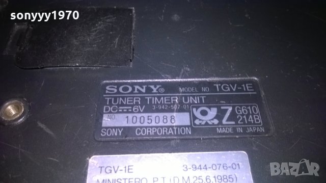 sony tgv-1e tuner timer unit made in japan-video walkman compo, снимка 15 - Ресийвъри, усилватели, смесителни пултове - 24504065