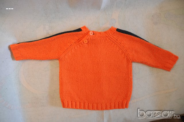 Зимно плетено пуловерче, снимка 2 - Жилетки и елечета за бебе - 16906919