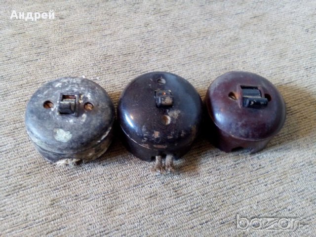 Старинен електрически ключ, снимка 1 - Антикварни и старинни предмети - 18060679