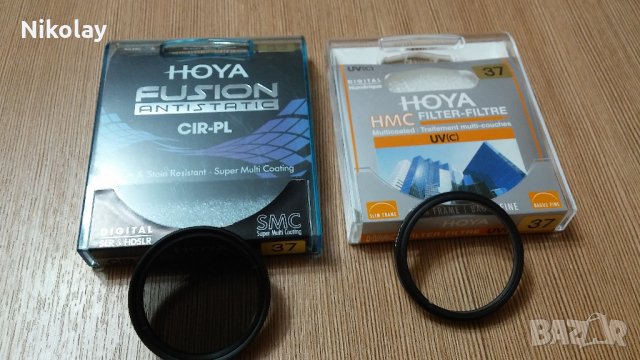 ФИЛТРИ ЗА ОБЕКТИВИ,  67мм, POLAROID, 37мм HOYA, снимка 8 - Обективи и филтри - 21792960