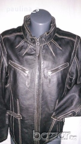 Унисекс яке / естествена кожа ”Heine” leathers / голям размер, снимка 2 - Якета - 15709862