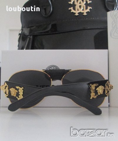 Налични Versace VE2150 black gold слънчеви очила UV 400 защита реплика, снимка 3 - Слънчеви и диоптрични очила - 13949254