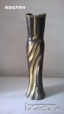 фигуративна бронзова ваза, снимка 4 - Антикварни и старинни предмети - 19380160