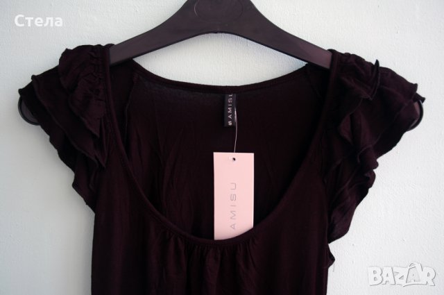 AMISU Дамска блуза, нова, с етикет, снимка 1 - Корсети, бюстиета, топове - 23043895