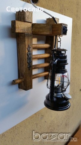 Стенна лампа фенер - Ретро аплик винтидж, снимка 9 - Лампи за стена - 21071295